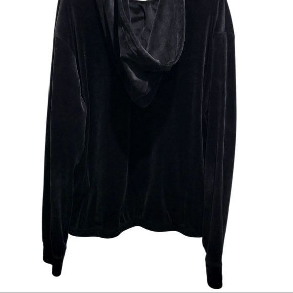 Fila Y2K Velour Black Quarter Zip Pullover - Picture 4 of 8